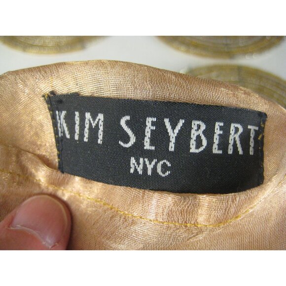 Kim Seybert NYC Beaded Coasters Set Of 4 With Sheer Pouch India - Picture 2 of 9